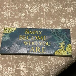 Canvas art in blue and green colors size 8x20